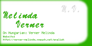 melinda verner business card